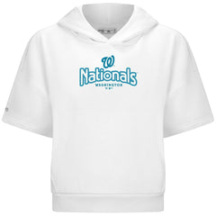 MLB Washington Nationals Levelwear Women's Amber Short Sleeve Cornerstone Hoodie