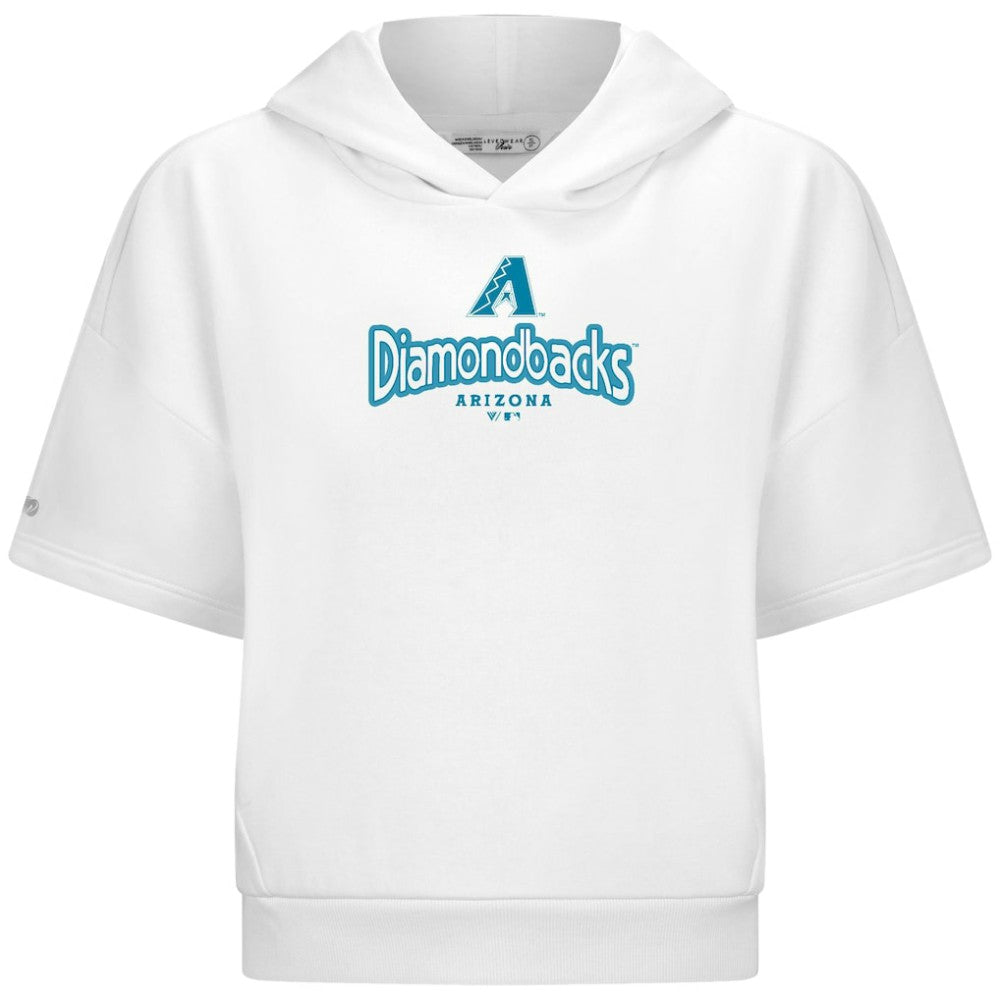 MLB Arizona Diamondbacks Levelwear Women's Amber Short Sleeve Cornerstone Hoodie