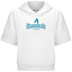 MLB Arizona Diamondbacks Levelwear Women's Amber Short Sleeve Cornerstone Hoodie