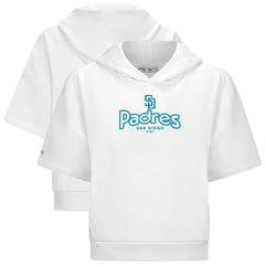 MLB San Diego Padres Levelwear Women's Amber Short Sleeve Cornerstone Hoodie