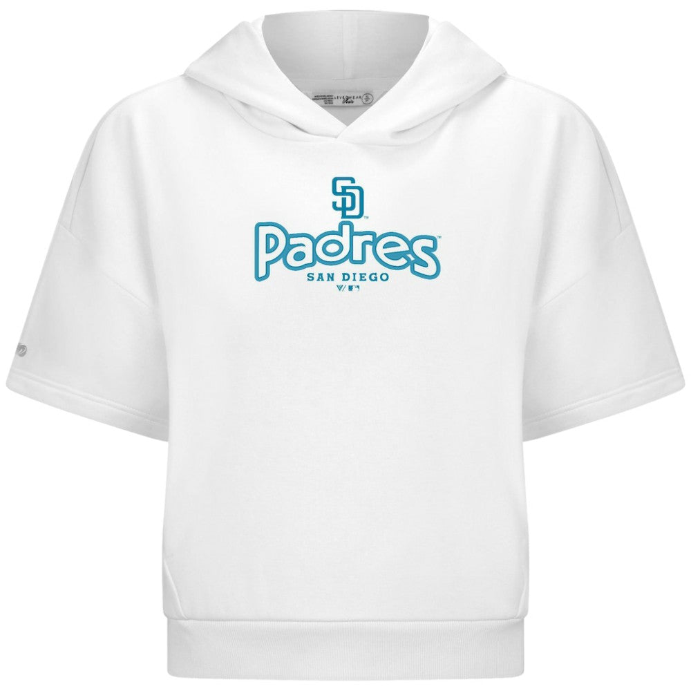 MLB San Diego Padres Levelwear Women's Amber Short Sleeve Cornerstone Hoodie