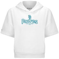 MLB San Diego Padres Levelwear Women's Amber Short Sleeve Cornerstone Hoodie