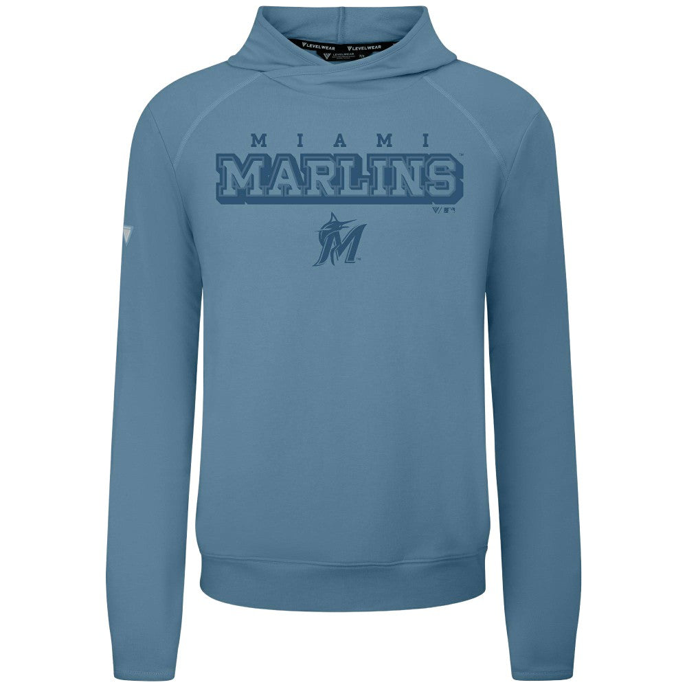 MLB Miami Marlins Levelwear Mandate Tri-Blend Hoodie