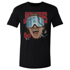 NHL Black Jack Hughes US Men's Hockey 500 Level Goggles T-Shirt