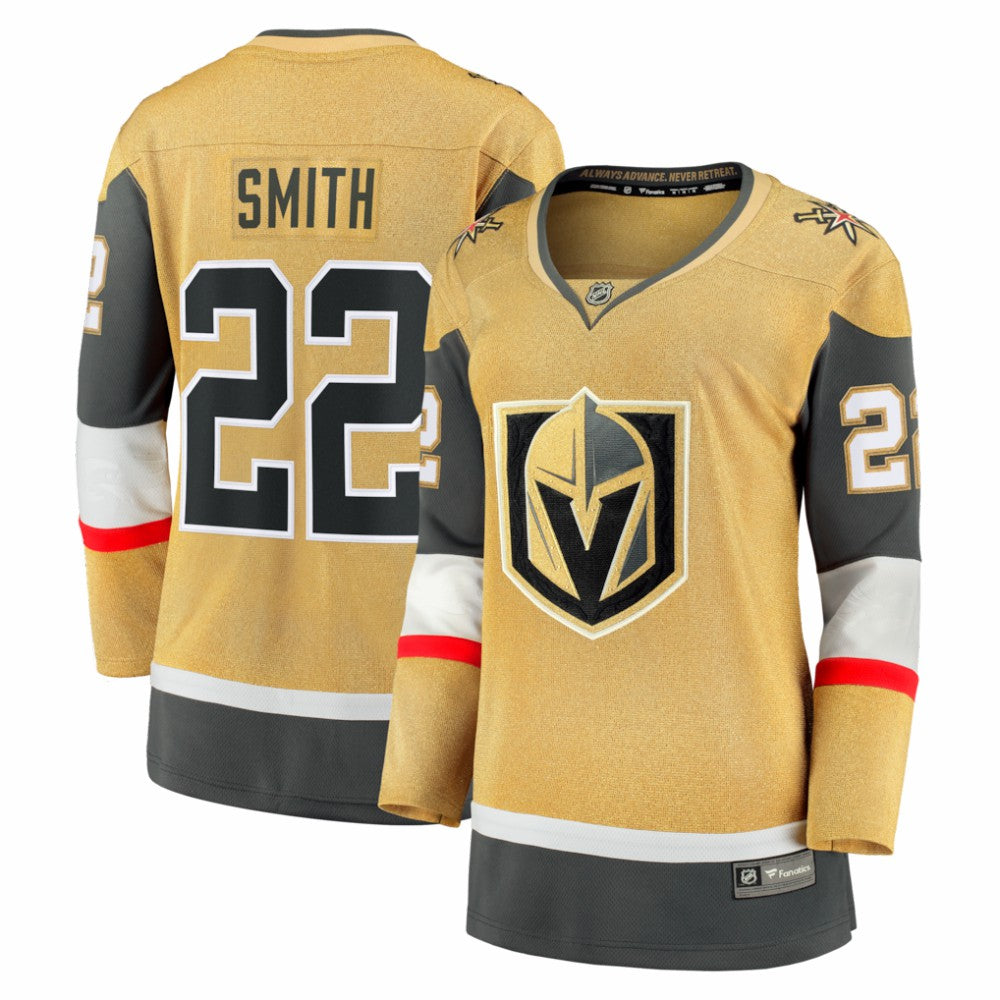 NHL Gold Cole Smith Vegas Golden Knights Fanatics Women's Home Breakaway Jersey