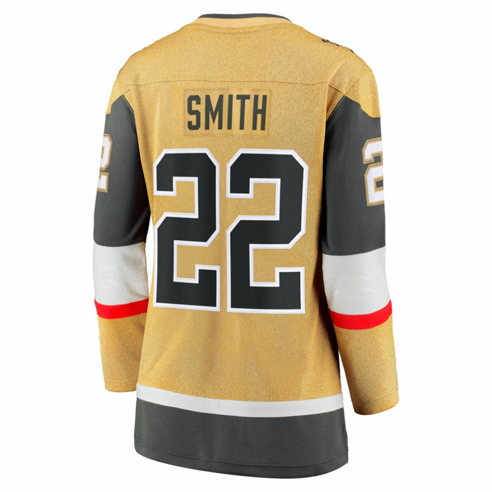 NHL Gold Cole Smith Vegas Golden Knights Fanatics Women's Home Breakaway Jersey