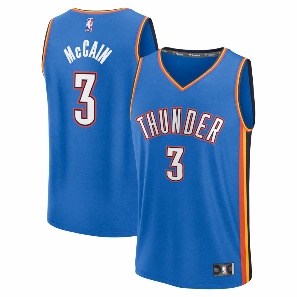 NBA Jared McCain Oklahoma City Thunder Fast Break Replica Jersey