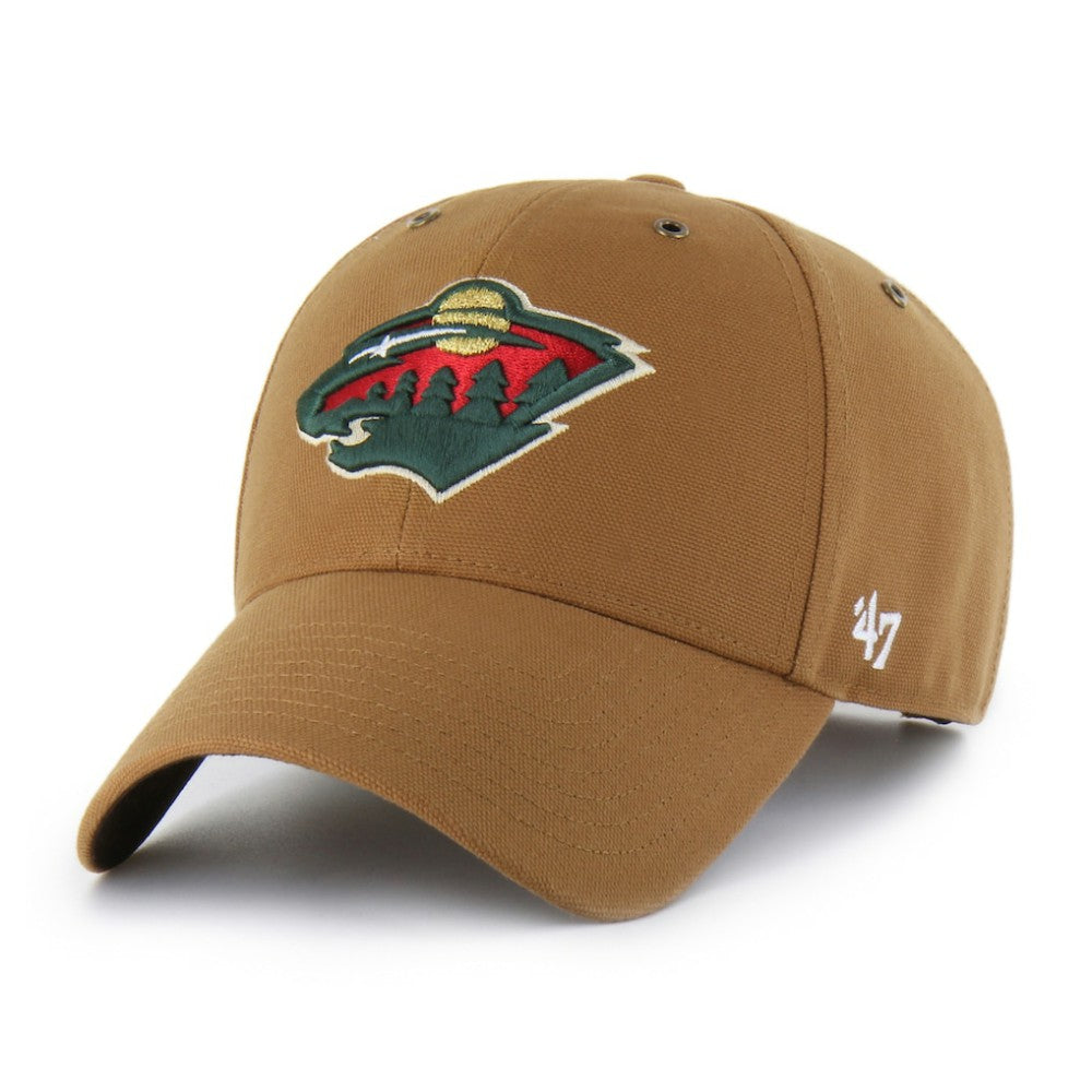 NHL Tan Minnesota Wild Carhartt x '47 MVP Structured Adjustable Hat