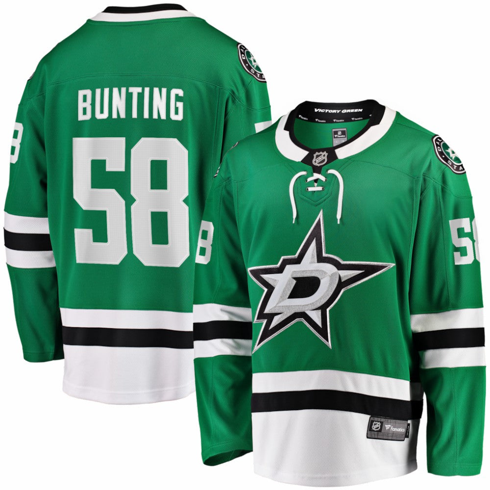 NHL Kelly Green Michael Bunting Dallas Stars Fanatics Home Breakaway Jersey