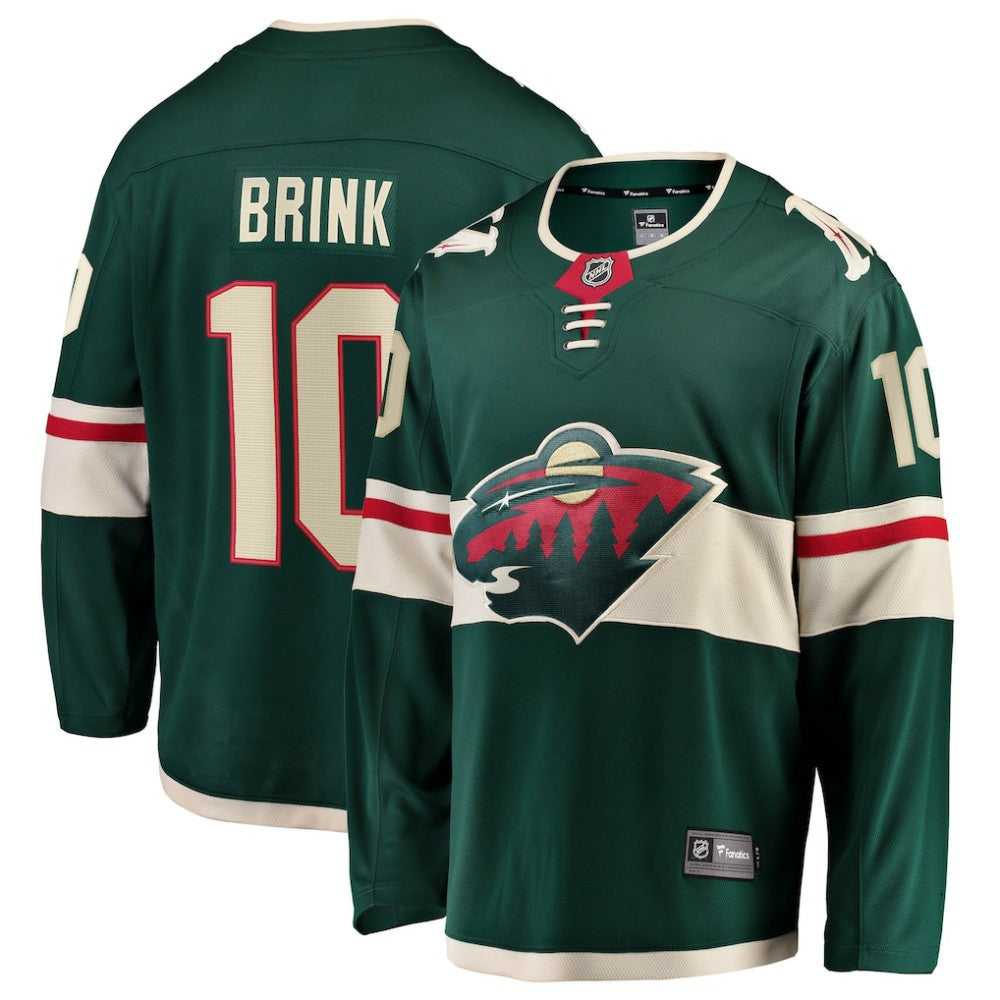 NHL Green Bobby Brink Minnesota Wild Fanatics Home Breakaway Jersey