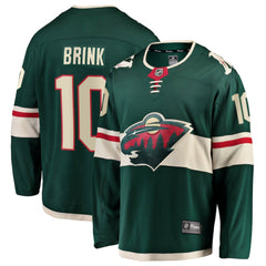 NHL Green Bobby Brink Minnesota Wild Fanatics Home Breakaway Jersey