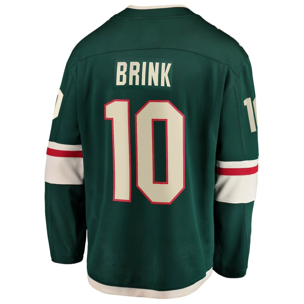 NHL Green Bobby Brink Minnesota Wild Fanatics Home Breakaway Jersey