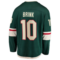 NHL Green Bobby Brink Minnesota Wild Fanatics Home Breakaway Jersey