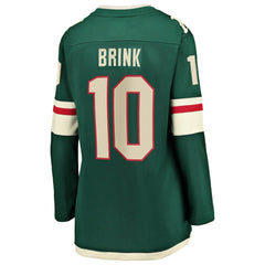 NHL Green Bobby Brink Minnesota Wild Fanatics Women's Home Breakaway Jersey