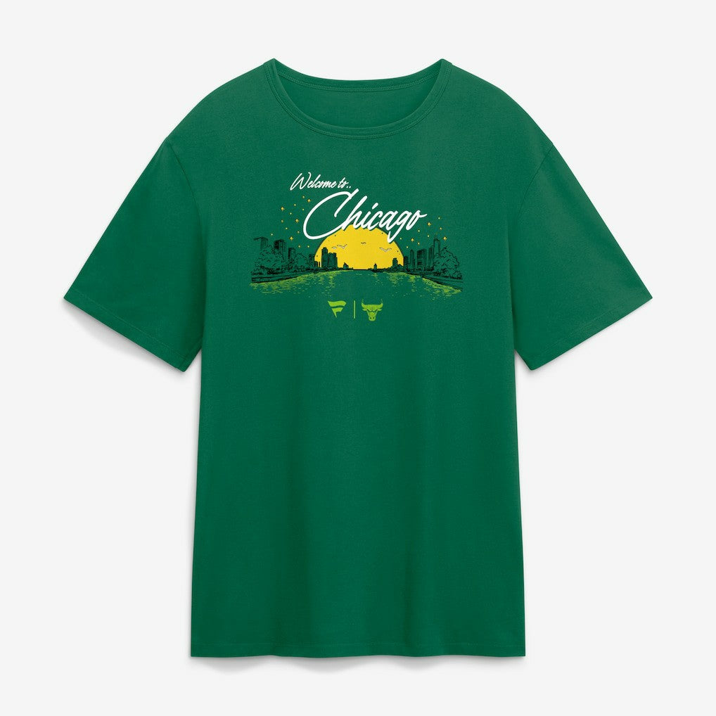 NBA Chicago Bulls St. Patrick's Day Green River T-Shirt sale