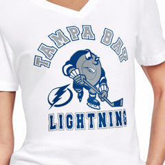 NHL White Tampa Bay Lightning Starter Women's Tough Puck T-Shirt
