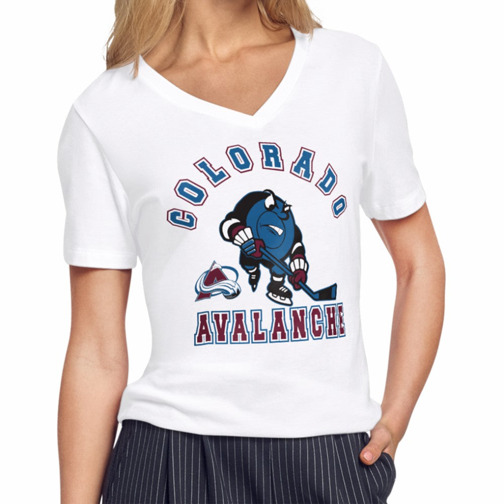 NHL White Colorado Avalanche Starter Women's Tough Puck T-Shirt