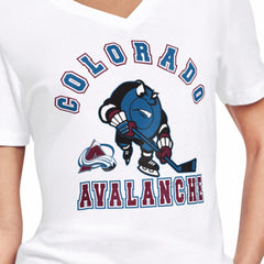 NHL White Colorado Avalanche Starter Women's Tough Puck T-Shirt