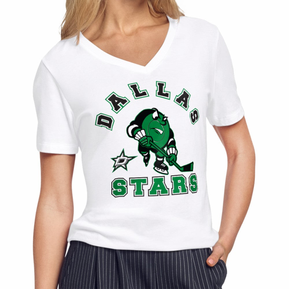 NHL White Dallas Stars Starter Women's Tough Puck T-Shirt