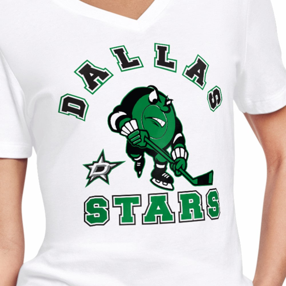 NHL White Dallas Stars Starter Women's Tough Puck T-Shirt