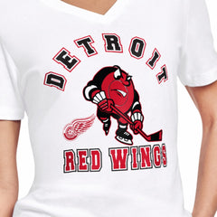 NHL White Detroit Red Wings Starter Women's Tough Puck T-Shirt