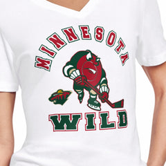 NHL White Minnesota Wild Starter Women's Tough Puck T-Shirt