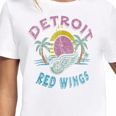 NHL White Detroit Red Wings Starter Women's Tonal Beach T-Shirt