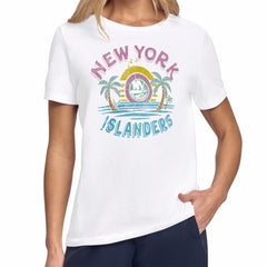 NHL White New York Islanders Starter Women's Tonal Beach T-Shirt