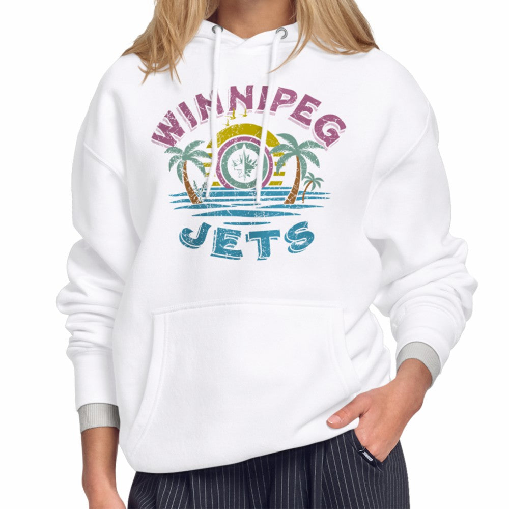NHL White Winnipeg Jets Starter Women's Tonal Beach Hoodie