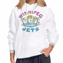 NHL White Winnipeg Jets Starter Women's Tonal Beach Hoodie