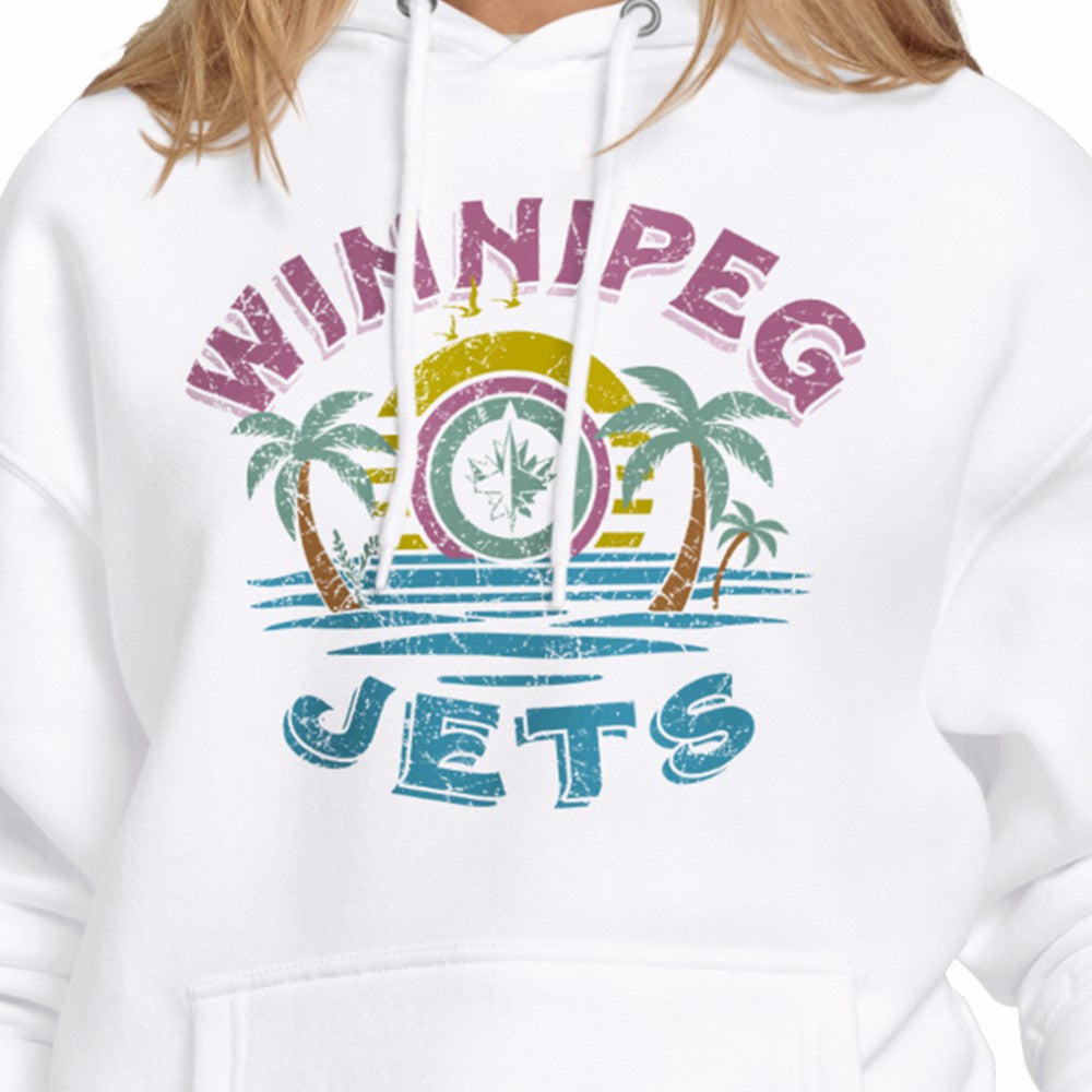 NHL White Winnipeg Jets Starter Women's Tonal Beach Hoodie