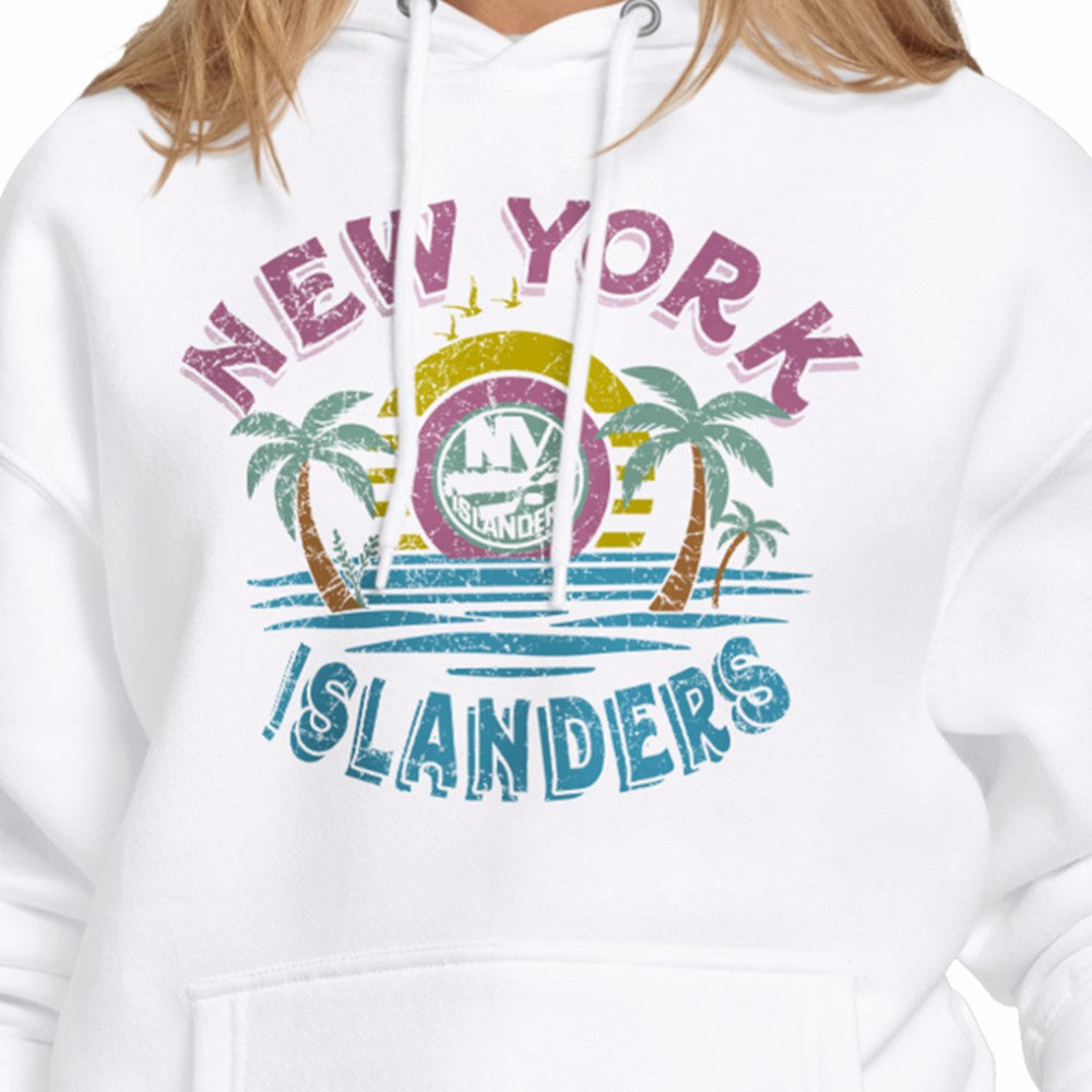 NHL White New York Islanders Starter Women's Tonal Beach Hoodie