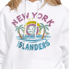NHL White New York Islanders Starter Women's Tonal Beach Hoodie