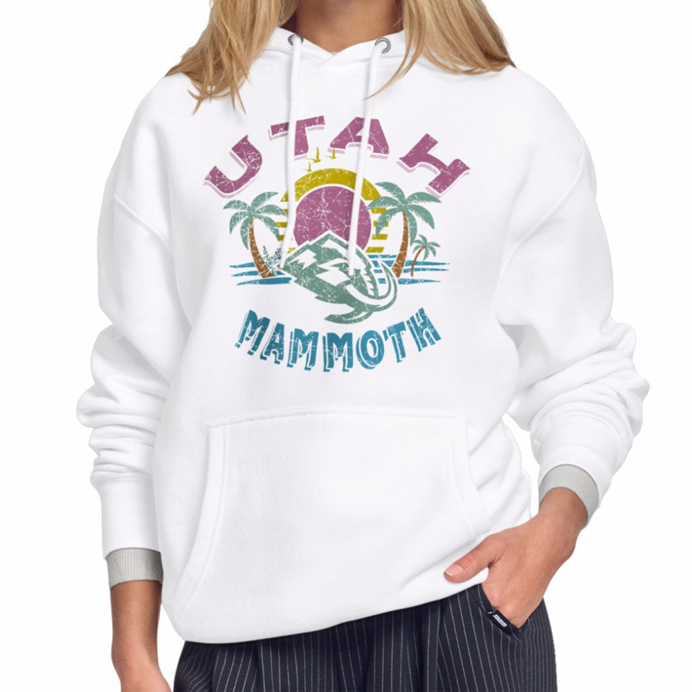 NHL White Utah Mammoth Starter Women's Tonal Beach Hoodie