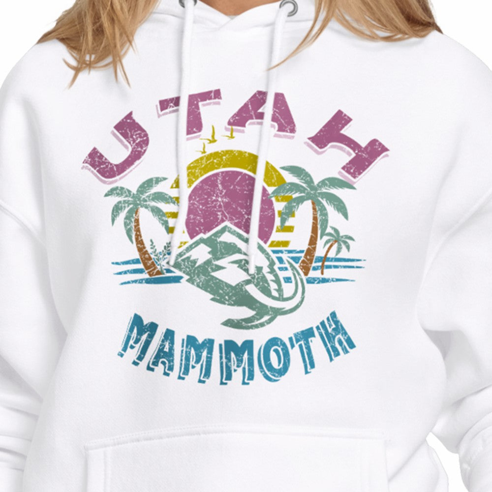 NHL White Utah Mammoth Starter Women's Tonal Beach Hoodie