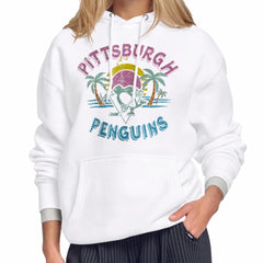 NHL White Pittsburgh Penguins Starter Women's Tonal Beach Hoodie