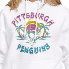 NHL White Pittsburgh Penguins Starter Women's Tonal Beach Hoodie