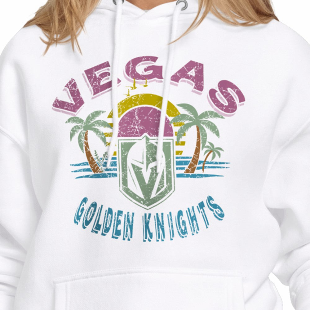 NHL White Vegas Golden Knights Starter Women's Tonal Beach Hoodie
