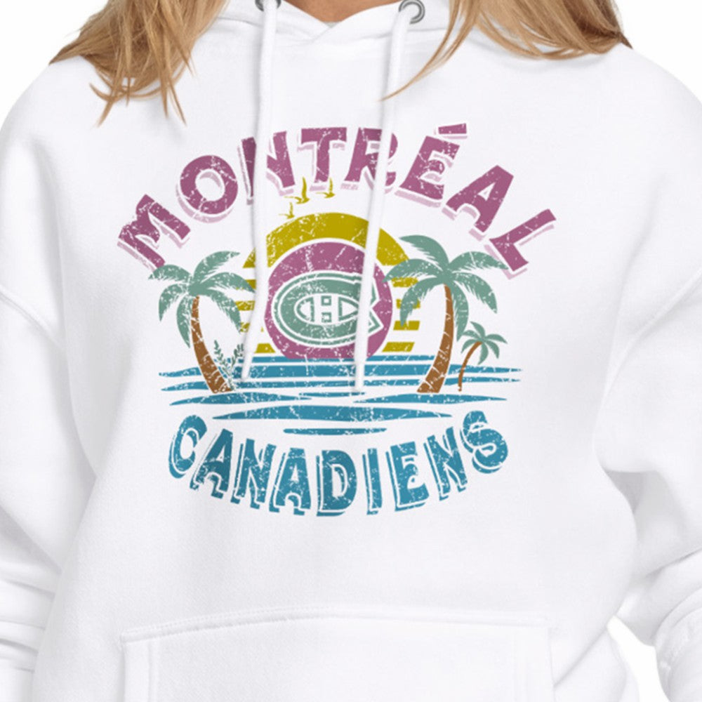 NHL White Montreal Canadiens Starter Women's Tonal Beach Hoodie