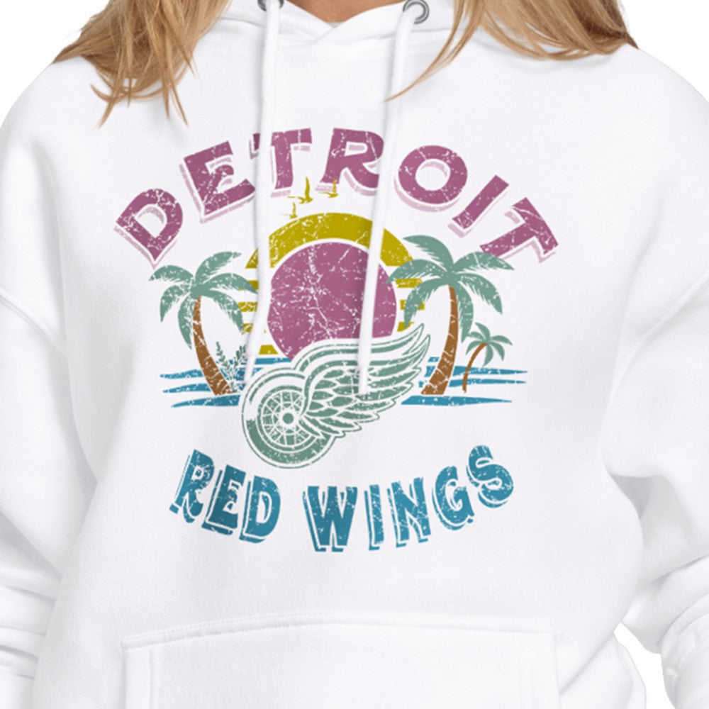 NHL White Detroit Red Wings Starter Women's Tonal Beach Hoodie