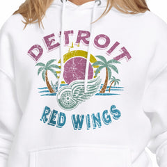 NHL White Detroit Red Wings Starter Women's Tonal Beach Hoodie