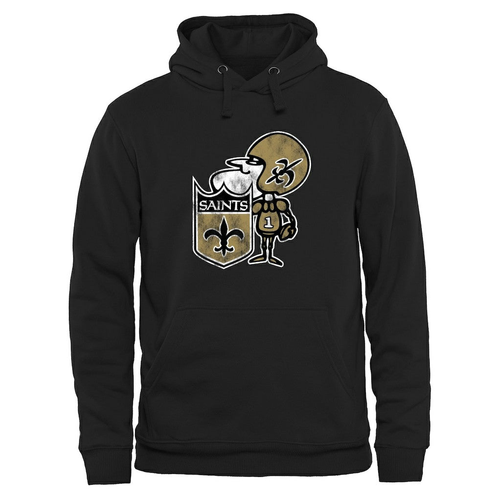 Throwback Logo Pullover Hoodie - New Orleans Saints