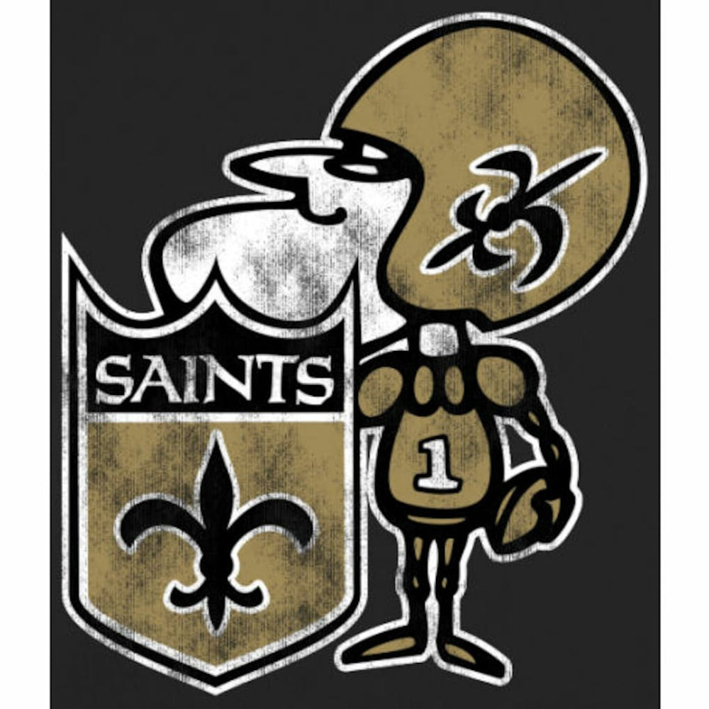 Throwback Logo Pullover Hoodie - New Orleans Saints