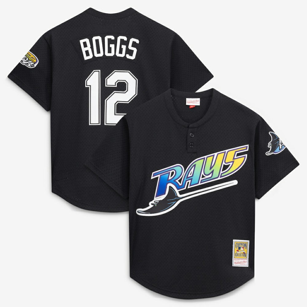 MLB Wade Boggs Tampa Bay Rays Mitchell & Ness Authentic Batting Practice Jersey