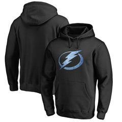 NHL Black Tampa Bay Lightning Rinkside Pond Hockey Pullover Hoodie