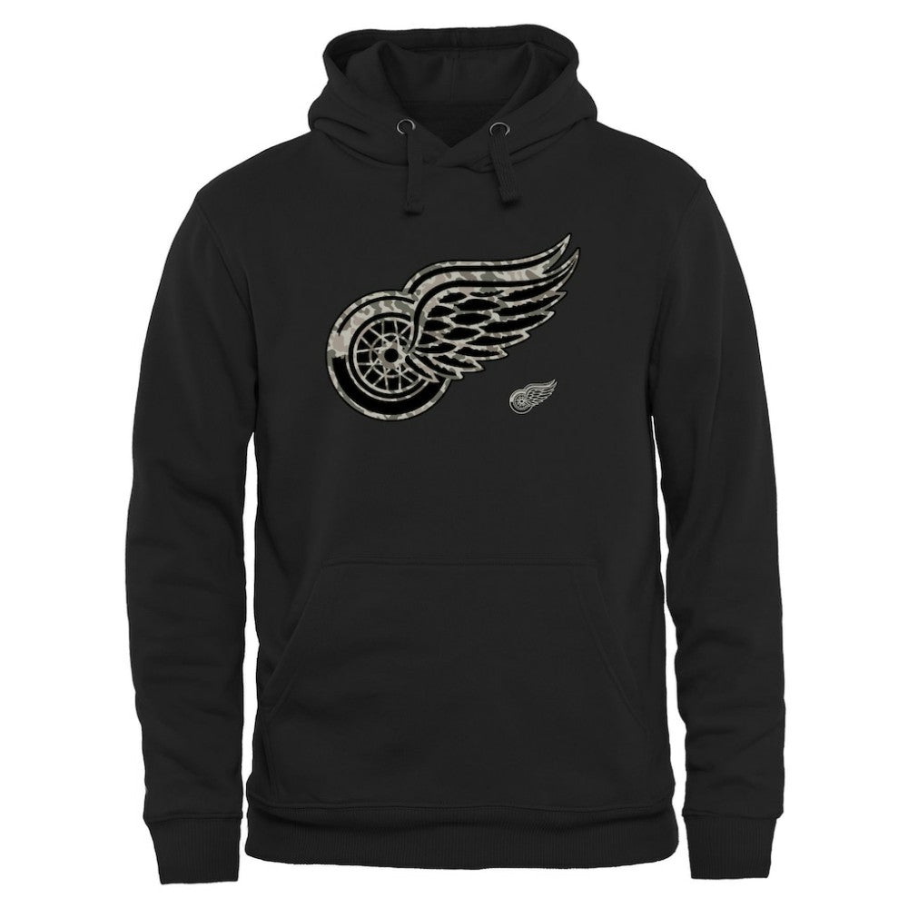 NHL This item will ship within 2 business days. Men's Detroit Red Wings Black Rink Warrior Pullover Hoodie