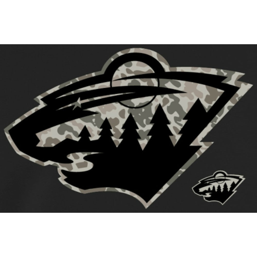 NHL Black Minnesota Wild Rink Warrior Pullover Hoodie