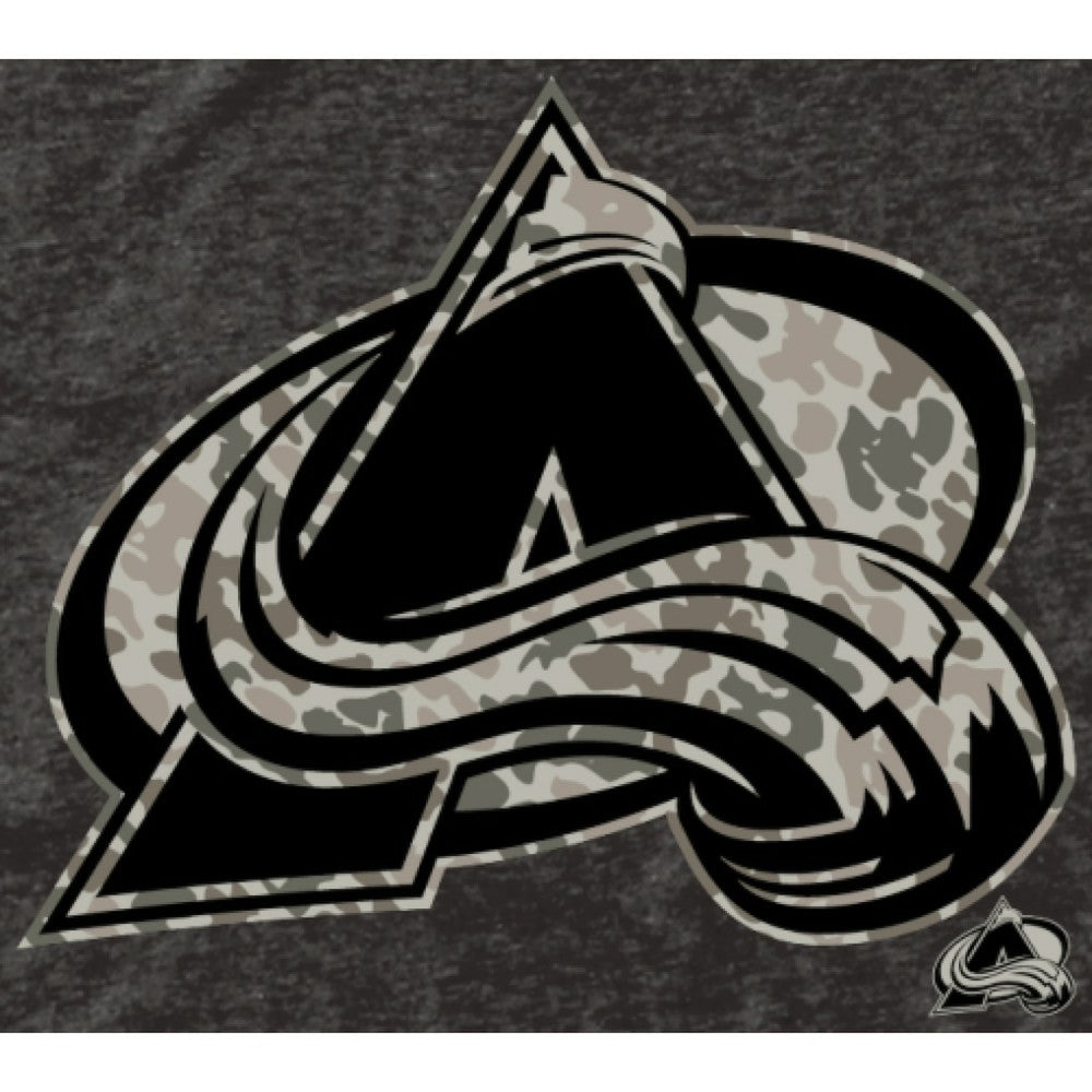 NHL This item will ship within 2 business days. Men's Colorado Avalanche Black Rink Warrior Tri-Blend T-Shirt