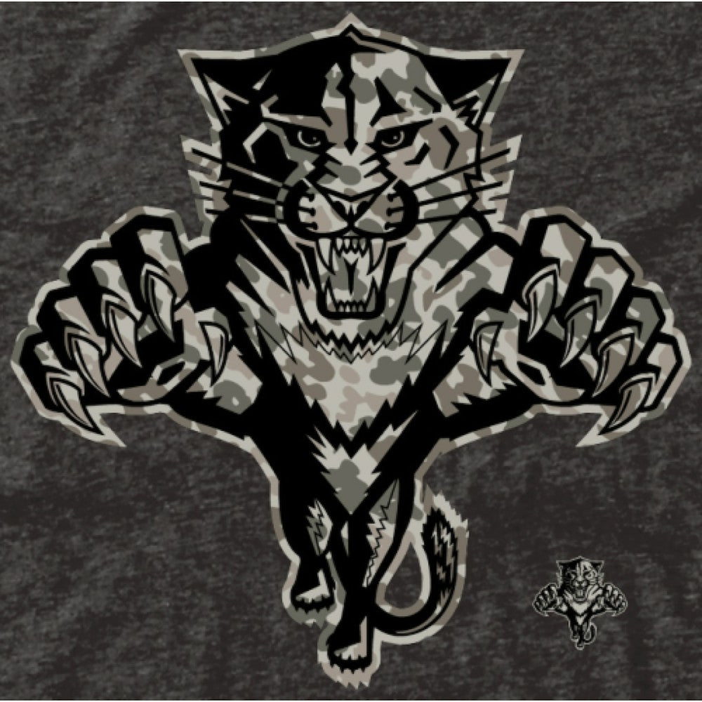 NHL This item will ship within 2 business days. Men's Florida Panthers Black Rink Warrior Tri-Blend T-Shirt