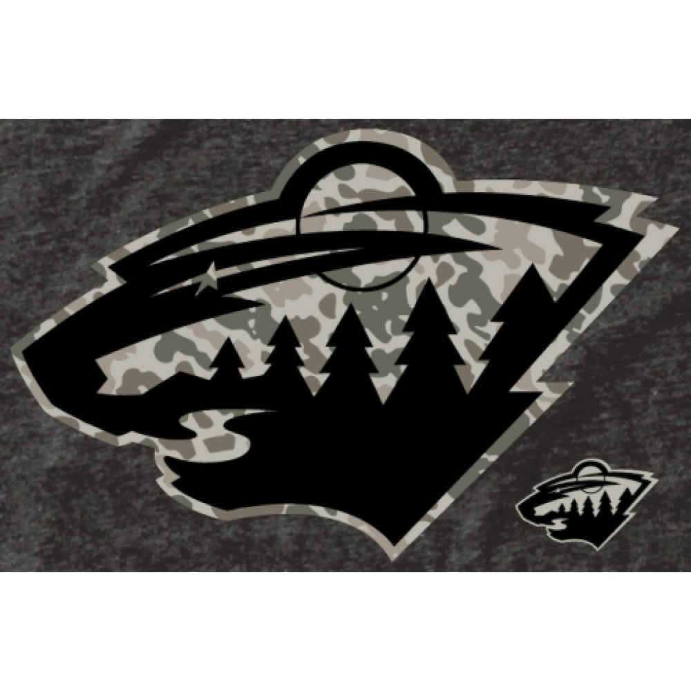 NHL This item will ship within 2 business days. Men's Minnesota Wild Black Rink Warrior Tri-Blend T-Shirt